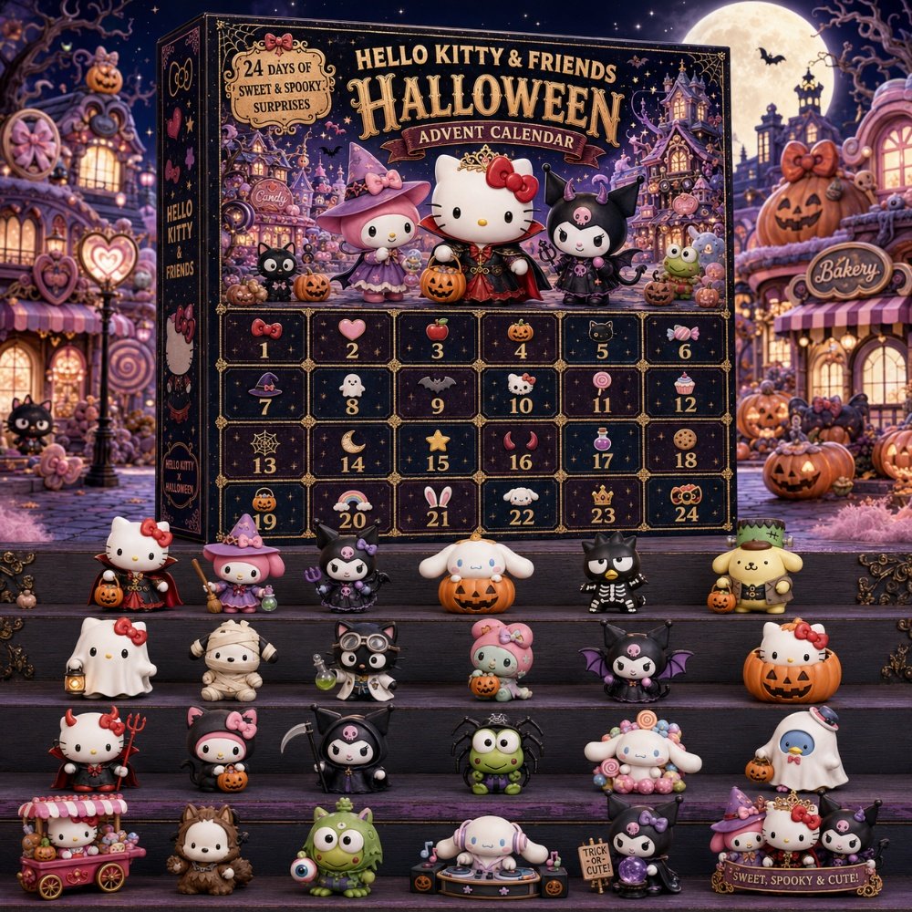Hello Kitty And Friends 2026 Advent Calendar Xmas Tree Decor Gifts For Sister, 3D Acrylic Collectibles