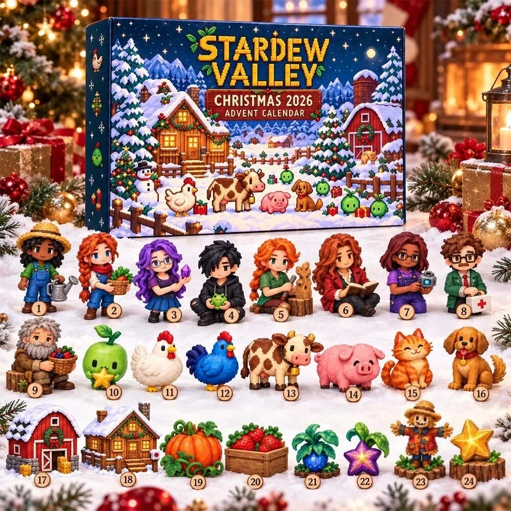 Stardew Valley 2026 Christmas Advent Calendar Xmas Countdown Christmas Gift Ideas , 3D Acrylic Collectibles