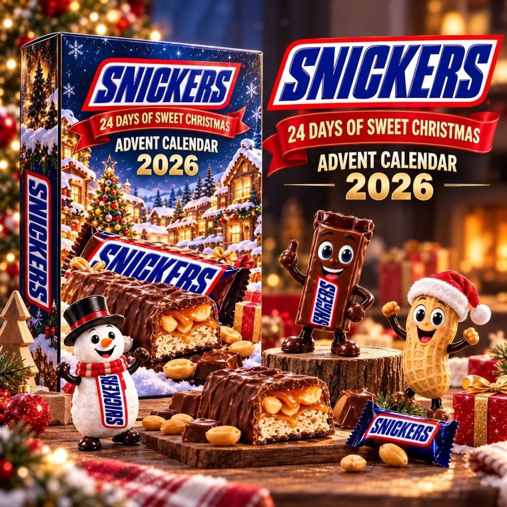 Snickers Christmas 2026 Advent Calendar , 3D Acrylic Collectibles
