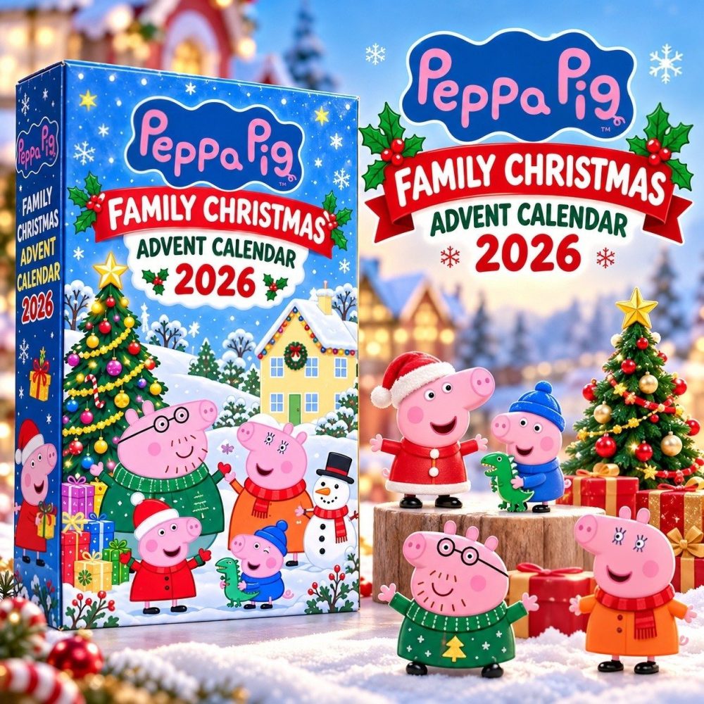 Peppa Pig Family Christmas 2026 Christmas Advent Calendar Xmas Advent Calendar , 3D Acrylic Collectibles