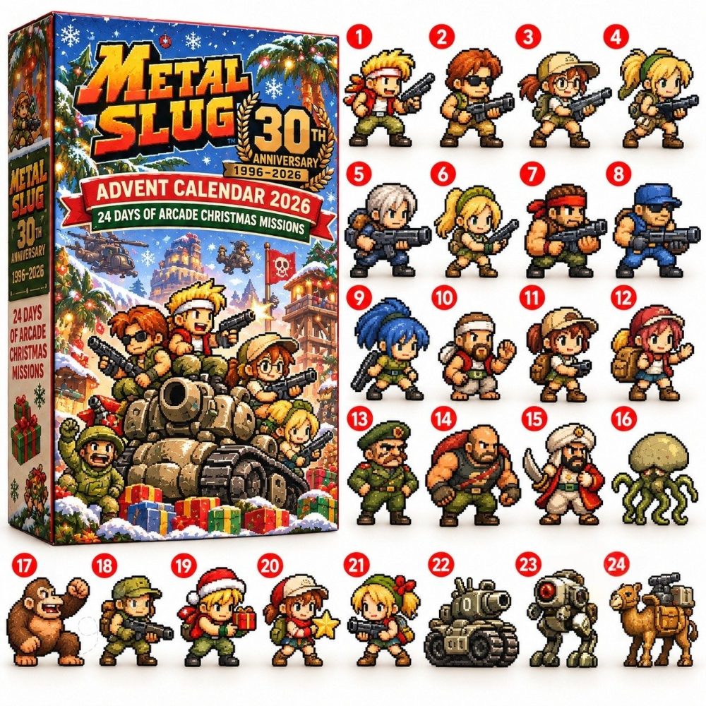 Metal Slug 30Th Anniversary 2026 Advent Calendar Xmas Advent Calendar Best Gifts , 3D Acrylic Collectibles