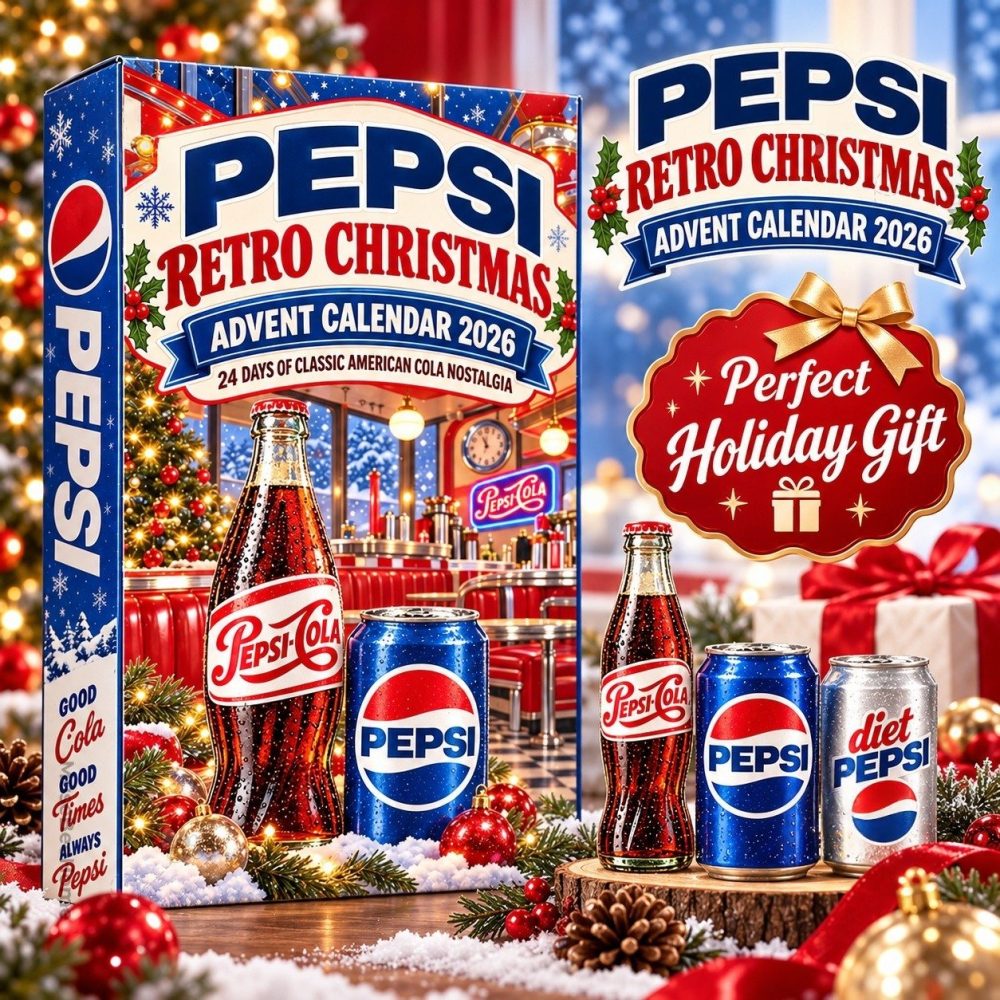Pepsi Retro Christmas 2026 Advent Calendar Xmas Advent Calendar Christmas Gifts , 3D Acrylic Collectibles