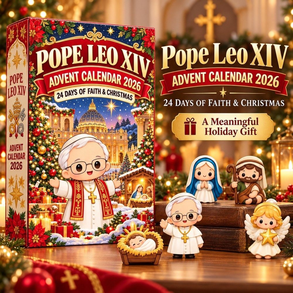 Pope Leo Xiv 2026 Christmas Advent Calendar Xmas Countdown Christian Christmas Gifts , 3D Acrylic Collectibles