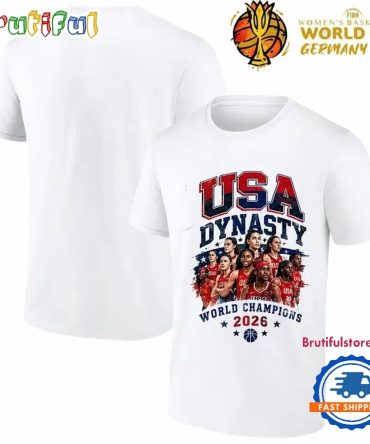 2026 Usa Champion Fiba Women'S Basketball World Cup Champion White T Shirt