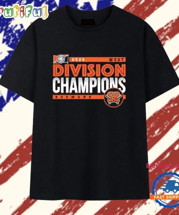 2026 West Division Champions Boomers Baseball T Shirt