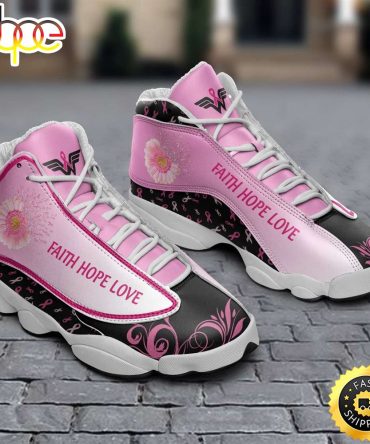 Breast Cancer Awareness Daisy Flower Faith Hope Love Air Jd13 Shoes