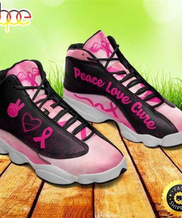 Breast Cancer Awareness Pink Ribbon Cancer Warrior Cancer Fighter Gift Air Jd13 Shoes