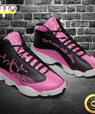Breast Cancer Awareness Pink Ribbon Heartbeat Air Jd13 Shoes