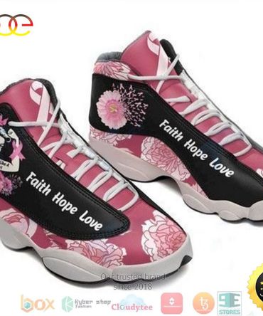 Breast Cancer Fight Like A Girl Xiii Air Jordan 13 Sneaker Shoes