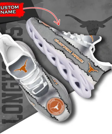 Custom Name Texas Longhorns Ncaa Sport Max Soul Shoes For Fans