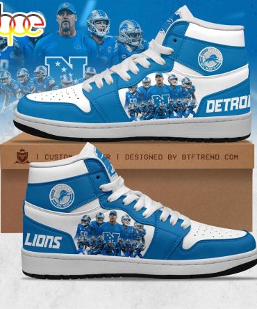 Detroit Lions 2023 Nfc North Division Champions Jordan Shoes