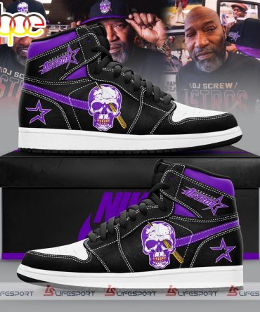Mlb Houston Astros X Dj Screw Air Jordan1 Shoes