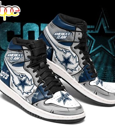 Nfl Dallas Cowboys American Team Air Jordan 1 High Sneakers