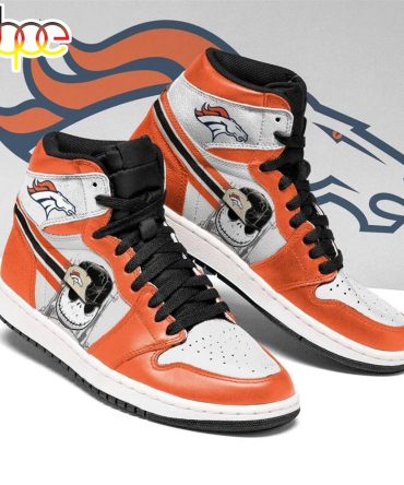 Nfl Denver Broncos Jack Skellington Air Jordan 1 High Sneakers