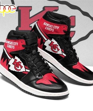 Nfl Kansas City Chiefs Red Black Air Jordan 1 High Sneakers