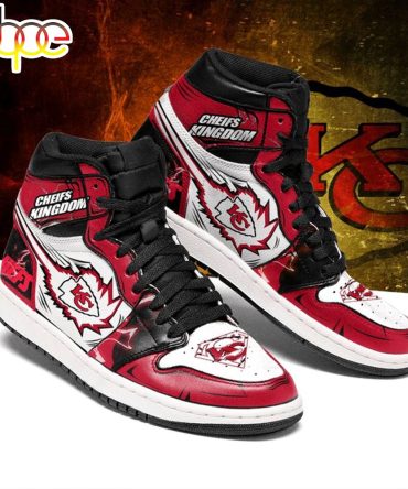 Nfl Kansas City Chiefs Red White Air Jordan 1 High Sneakers