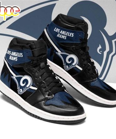Nfl Los Angeles Rams Dark Blue Air Jordan 1 High Sneakers