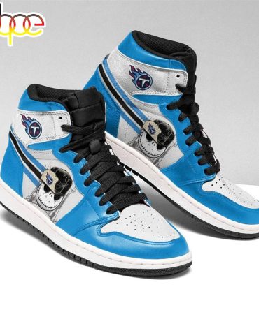 Nfl Tennessee Titans Jack Skellington Air Jordan 1 High Sneakers