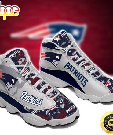 New England Patriots Nfl Ver 9 Air Jordan 13 Sneaker
