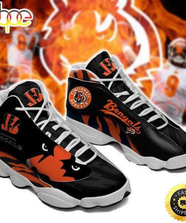 Nfl Cincinnati Bengals Air Jordan 13 Sneaker Shoes
