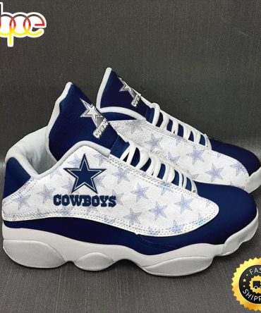 Nfl Dallas Cowboys Team Air Jordan 13 Sneaker Shoes