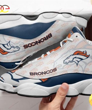 Nfl Denver Broncos Air Jordan 13 Sneaker Shoes