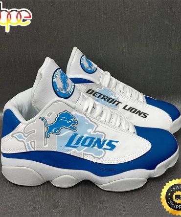 Nfl Detroit Lions Air Jordan 13 Sneaker Shoes
