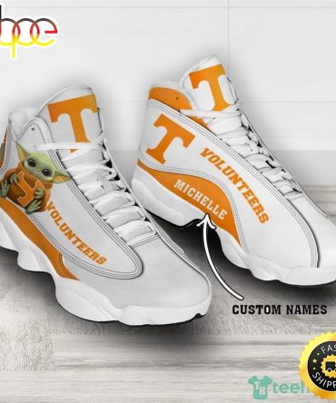 Tennessee Volunteers Fans Baby Yoda Custom Name Air Jordan 13
