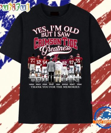 Alabama Crimson Tide Legends Greatness Vintage Football T Shirt