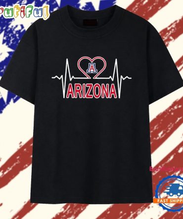 Arizona Wildcats Heartbeat Logo T Shirt