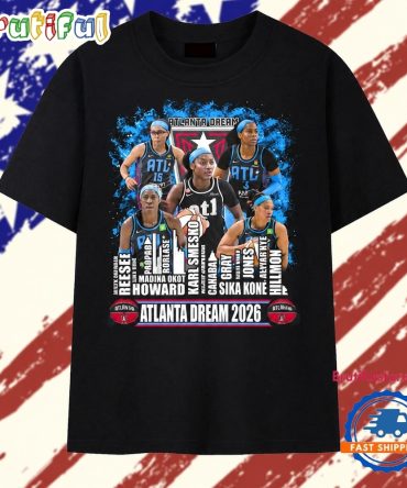 Atlanta Dream 2026 Roster Basketball Team Players Graphic T Shirt