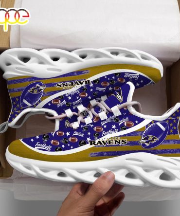 Baltimore Ravens Nfl Clunky Sport Max Soul Shoes New Design For Fans