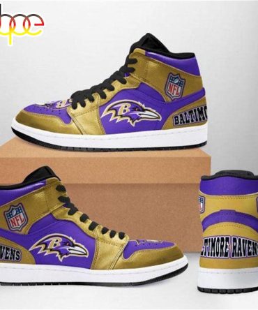 Baltimore Ravens Nfl Football Air Jordan Sneaker Boots Shoes For Men Women