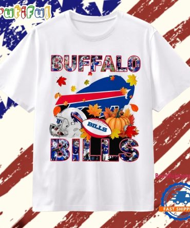Buffalo Bills Football Autumn Fall Pumpkin Graphic T Shirt