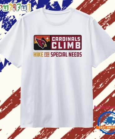 Cardinals Climb Hike For Special Needs Nfl Charity T Shirt