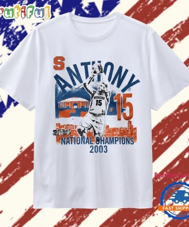 Carmelo Anthony Syracuse 15 National Champions 2003 T Shirt