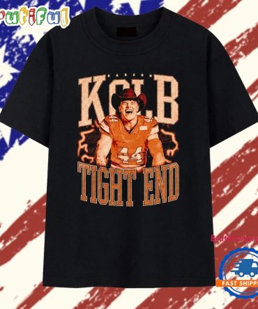 Carson Kolb 44 Tight End Distressed Football Player T Shirt