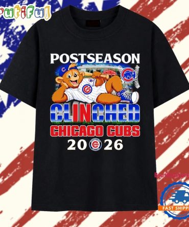Chicago Cubs Postseason Clinched 2026 Wrigley Field T Shirt