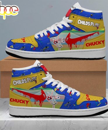 Child'S Play Chucky Bloody Game Air Jordan 1 Shoes