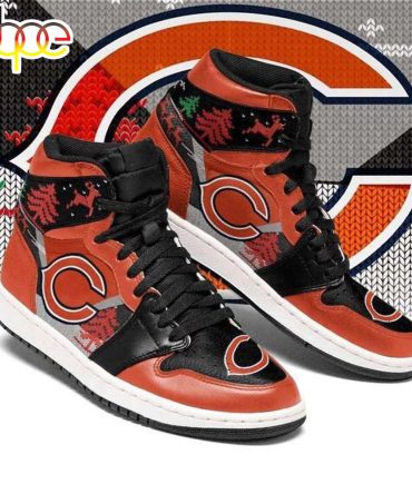 Christmas Chicago Bears Nfl Air Jordan Shoes Sport Sneaker Boots For Men Women