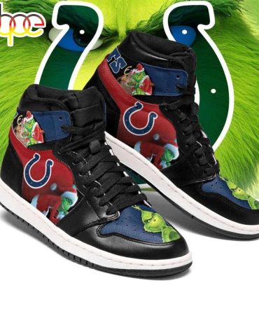 Christmas The Grinch Indianapolis Colts Nfl Jd1 Boot Sneakers Shoes