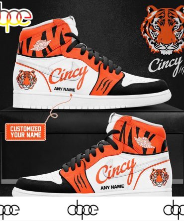 Cincinnati Bengals 2024 Cincy New Air Jordan1 Custom Shoes