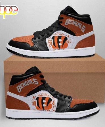 Cincinnati Bengals Orange Nfl Jd1 Boot Sneakers Shoes