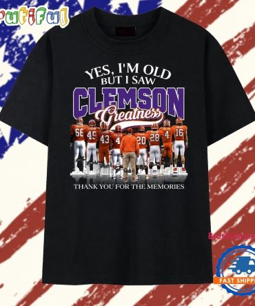 Clemson Tigers Football Greatness Legends Signatures Vintage T Shirt