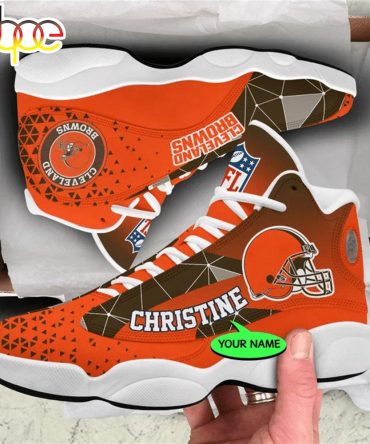 Cleveland Browns Nfl Personalized Jordan 13 Shoes  Gift For Fans Sport