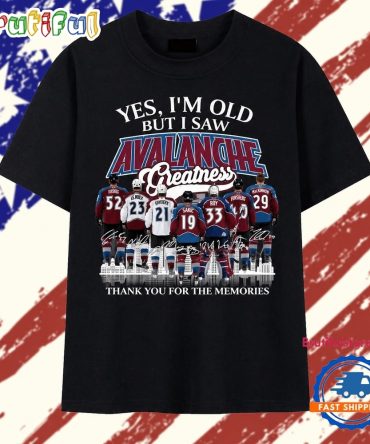 Colorado Avalanche Legends Greatness Vintage Hockey T Shirt