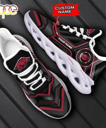 Custom Name Arkansas Razorbacks Ncaa Max Soul Shoes For Fans