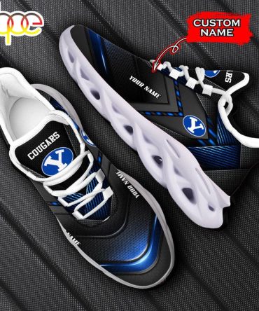 Custom Name Byu Cougars Sport Max Soul Shoes For Fans