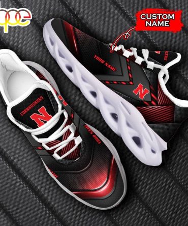 Custom Name Nebraska Cornhuskers Ncaa Max Soul Shoes For Fans