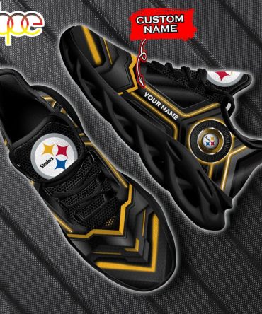Custom Name Pittsburgh Steelers Nfl Max Soul Shoes Gift For Fans